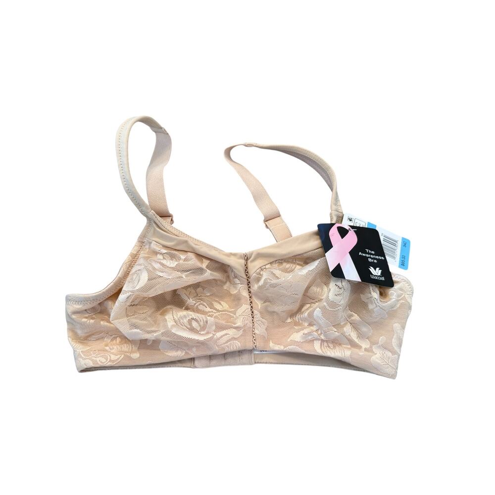 Wacoal Women's Beige Awareness Non Padded Non-Wired Full Support Bra Size 34C - Picture 6 of 10